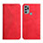 Funda de Cuero Cartera con Soporte Carcasa Y02X para Motorola Moto G60s Rojo