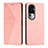 Funda de Cuero Cartera con Soporte Carcasa Y02X para Oppo Reno10 Pro+ Plus 5G Oro Rosa