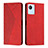 Funda de Cuero Cartera con Soporte Carcasa Y02X para Realme C30 Rojo