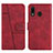 Funda de Cuero Cartera con Soporte Carcasa Y02X para Samsung Galaxy M10S Rojo