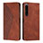 Funda de Cuero Cartera con Soporte Carcasa Y02X para Sony Xperia 1 IV SO-51C Marron