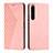 Funda de Cuero Cartera con Soporte Carcasa Y02X para Sony Xperia 1 IV SO-51C Oro Rosa