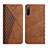 Funda de Cuero Cartera con Soporte Carcasa Y02X para Sony Xperia 10 III SO-52B Marron