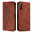 Funda de Cuero Cartera con Soporte Carcasa Y02X para Sony Xperia 10 IV Marron