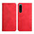 Funda de Cuero Cartera con Soporte Carcasa Y02X para Sony Xperia 5 III Rojo