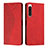 Funda de Cuero Cartera con Soporte Carcasa Y02X para Sony Xperia 5 IV Rojo