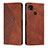 Funda de Cuero Cartera con Soporte Carcasa Y02X para Xiaomi POCO C3 Marron