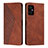 Funda de Cuero Cartera con Soporte Carcasa Y02X para Xiaomi Poco M4 5G Marron