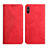 Funda de Cuero Cartera con Soporte Carcasa Y02X para Xiaomi Redmi 9A Rojo