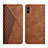 Funda de Cuero Cartera con Soporte Carcasa Y02X para Xiaomi Redmi 9i Marron