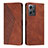 Funda de Cuero Cartera con Soporte Carcasa Y02X para Xiaomi Redmi Note 12 4G Marron