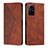 Funda de Cuero Cartera con Soporte Carcasa Y02X para Xiaomi Redmi Note 12S Marron