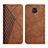 Funda de Cuero Cartera con Soporte Carcasa Y02X para Xiaomi Redmi Note 9 Pro Max Marron