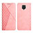 Funda de Cuero Cartera con Soporte Carcasa Y02X para Xiaomi Redmi Note 9 Pro Max Oro Rosa