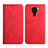 Funda de Cuero Cartera con Soporte Carcasa Y02X para Xiaomi Redmi Note 9 Rojo