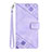 Funda de Cuero Cartera con Soporte Carcasa Y03B para Google Pixel 7a 5G Morado