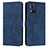 Funda de Cuero Cartera con Soporte Carcasa Y03X para Motorola Moto E13 Azul