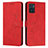 Funda de Cuero Cartera con Soporte Carcasa Y03X para Motorola Moto E22 Rojo