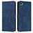 Funda de Cuero Cartera con Soporte Carcasa Y03X para Motorola Moto E32 India Azul