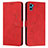 Funda de Cuero Cartera con Soporte Carcasa Y03X para Motorola Moto E32 India Rojo