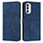 Funda de Cuero Cartera con Soporte Carcasa Y03X para Motorola Moto Edge (2022) 5G Azul