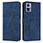 Funda de Cuero Cartera con Soporte Carcasa Y03X para Motorola Moto Edge 30 Lite 5G Azul