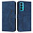 Funda de Cuero Cartera con Soporte Carcasa Y03X para Motorola Moto Edge Lite 5G Azul