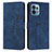 Funda de Cuero Cartera con Soporte Carcasa Y03X para Motorola Moto Edge Plus (2023) 5G Azul