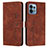 Funda de Cuero Cartera con Soporte Carcasa Y03X para Motorola Moto Edge Plus (2023) 5G Marron