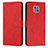 Funda de Cuero Cartera con Soporte Carcasa Y03X para Motorola Moto G Power (2021) Rojo