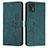 Funda de Cuero Cartera con Soporte Carcasa Y03X para Motorola Moto G Stylus (2021) Verde