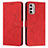 Funda de Cuero Cartera con Soporte Carcasa Y03X para Motorola Moto G Stylus (2022) 5G Rojo