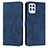 Funda de Cuero Cartera con Soporte Carcasa Y03X para Motorola Moto G100 5G Azul