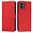 Funda de Cuero Cartera con Soporte Carcasa Y03X para Motorola Moto G14 Rojo