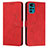 Funda de Cuero Cartera con Soporte Carcasa Y03X para Motorola Moto G22 Rojo