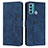 Funda de Cuero Cartera con Soporte Carcasa Y03X para Motorola Moto G40 Fusion Azul