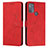 Funda de Cuero Cartera con Soporte Carcasa Y03X para Motorola Moto G50 Rojo