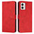 Funda de Cuero Cartera con Soporte Carcasa Y03X para Motorola Moto G53 5G Rojo