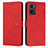 Funda de Cuero Cartera con Soporte Carcasa Y03X para Oppo A96 4G Rojo