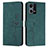 Funda de Cuero Cartera con Soporte Carcasa Y03X para Oppo F21s Pro 4G Verde