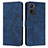 Funda de Cuero Cartera con Soporte Carcasa Y03X para Oppo K10 4G Azul