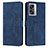 Funda de Cuero Cartera con Soporte Carcasa Y03X para Oppo K10 5G India Azul