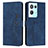 Funda de Cuero Cartera con Soporte Carcasa Y03X para Oppo Reno9 Pro+ Plus 5G Azul