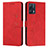 Funda de Cuero Cartera con Soporte Carcasa Y03X para Realme 9 4G Rojo