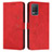 Funda de Cuero Cartera con Soporte Carcasa Y03X para Realme 9 5G India Rojo