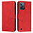 Funda de Cuero Cartera con Soporte Carcasa Y03X para Realme C31 Rojo