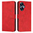 Funda de Cuero Cartera con Soporte Carcasa Y03X para Realme C55 Rojo