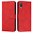 Funda de Cuero Cartera con Soporte Carcasa Y03X para Samsung Galaxy A02 Rojo