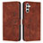 Funda de Cuero Cartera con Soporte Carcasa Y03X para Samsung Galaxy A04s Marron