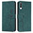 Funda de Cuero Cartera con Soporte Carcasa Y03X para Samsung Galaxy A70S Verde